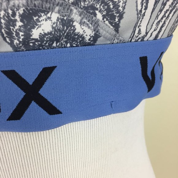 VICTORIAS SECRET SPORT The Player Standing Wolf Print Gray Blue Sports Bra - Picture 13 of 13